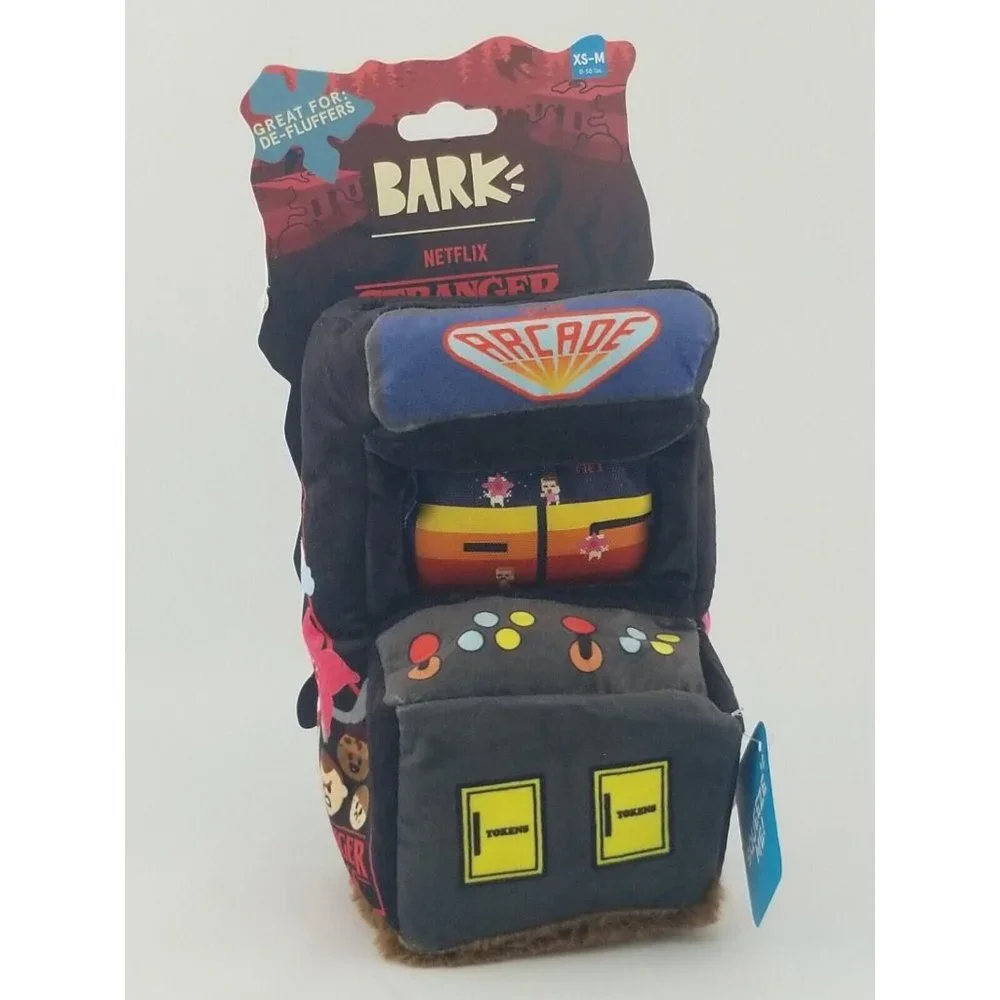 THE PALACE BARKADE Bark Box Dog Plush Toy Netflix Stranger Things XS-M 0-5O LBS